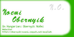 noemi obernyik business card